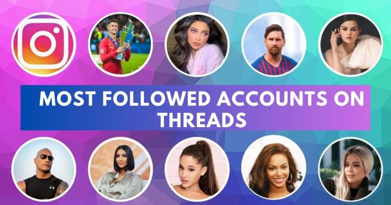 most followed accounts on threads App